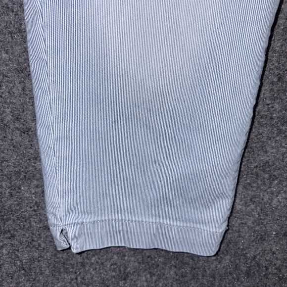 Artisan NY Pants Womens Size 12 Blue Striped Capri Stretch Beach Coastal Preppy - Picture 4 of 11